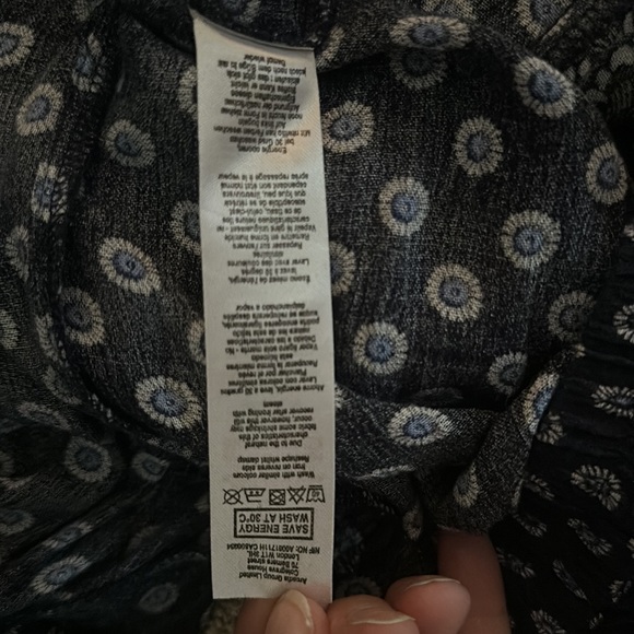 Like New Beautiful blue off the shoulders Dorsey Perkins blouse - Picture 11 of 12